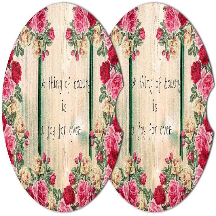U-shaped car coaster 6.6cm absorbent drink mat customized