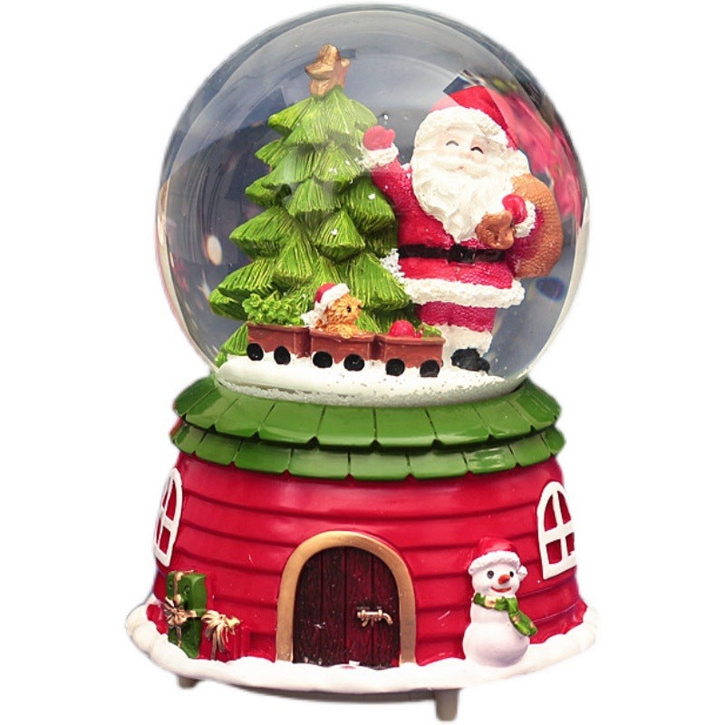 Santa Claus crystal ball Christmas snowman decoration led supplies manufacturers