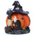 New Pumpkin House Decorations Village Resin Crafts Garden Glow decoration Halloween Witch pumpkin statue