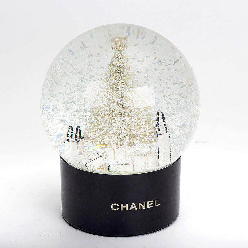 brand custom snow globe chanell romantic gift wholesale promotional