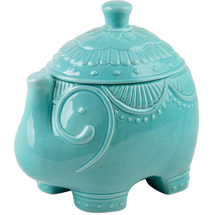 ceramic cookie jar Painted kitten modeling storage dried fruit supply rabbit pig elephant sheep dog fox cat Cactus cheetah koala