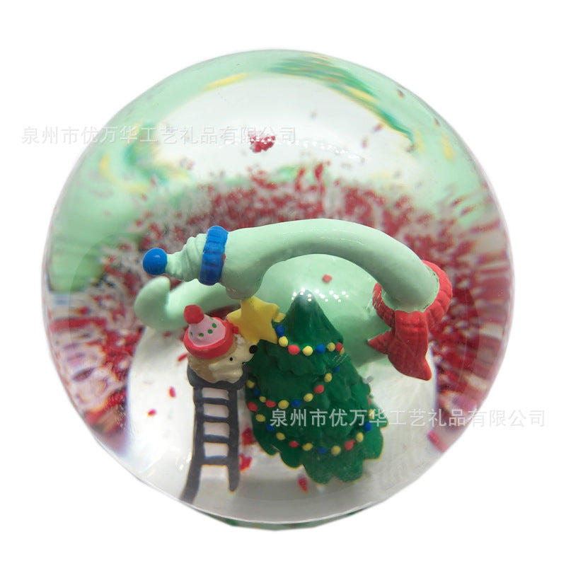 Christmas Animal Resin Trinket Custom Christmas mini resin crafts display Christmas party gifts