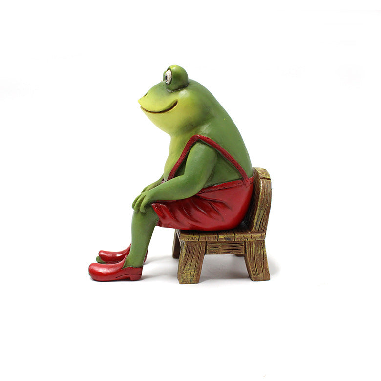 New spot rainforest bench frog garden landscape decoration resin