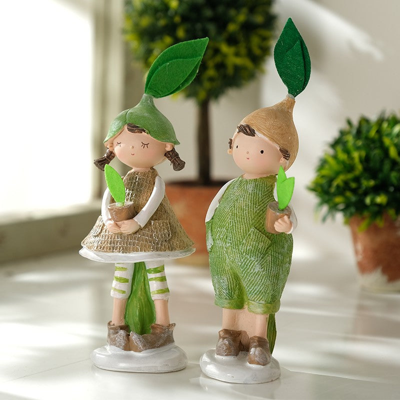 Creative cute doll resin craft decoration Home TV cabinet tablecouple birthday gift