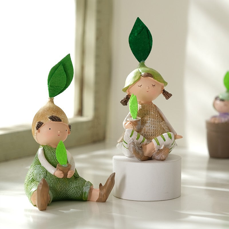 Creative cute doll resin craft decoration Home TV cabinet tablecouple birthday gift