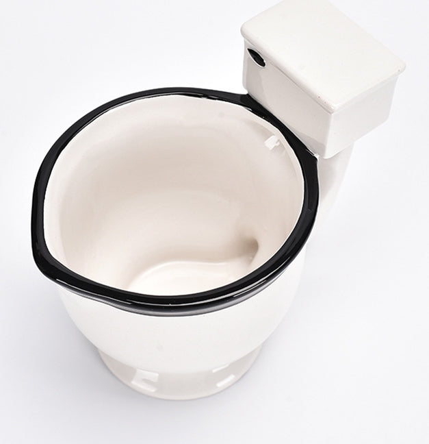 Spoof poo toilet cup creative funny ceramic mug shape water cup new strange prank coffee cup