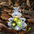 New solar landscape light crown succulent frog resin decoration outdoor garden lot