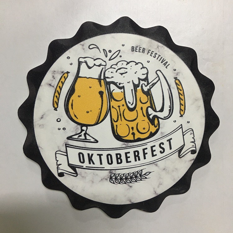 Custom beer mat can absorb water ceramic uv printing Aliexpress hot coaster table cork non-slip