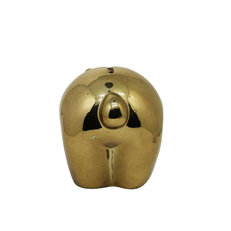 ceramic pig piggy banks money bank coin gold-plated bear gold plating