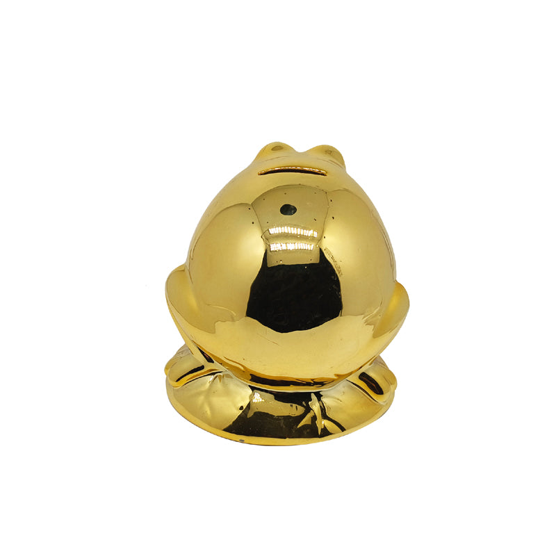 frog ceramic piggy bank custom ceramic pig banks gold