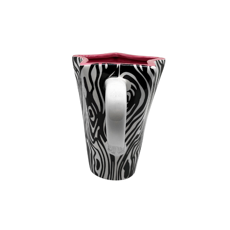 zebra-stripe cute ceramic mug handmade ceramic mugs customizable