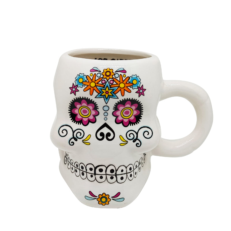 ceramic mug skeleton halloween custom wholesale china manufacture