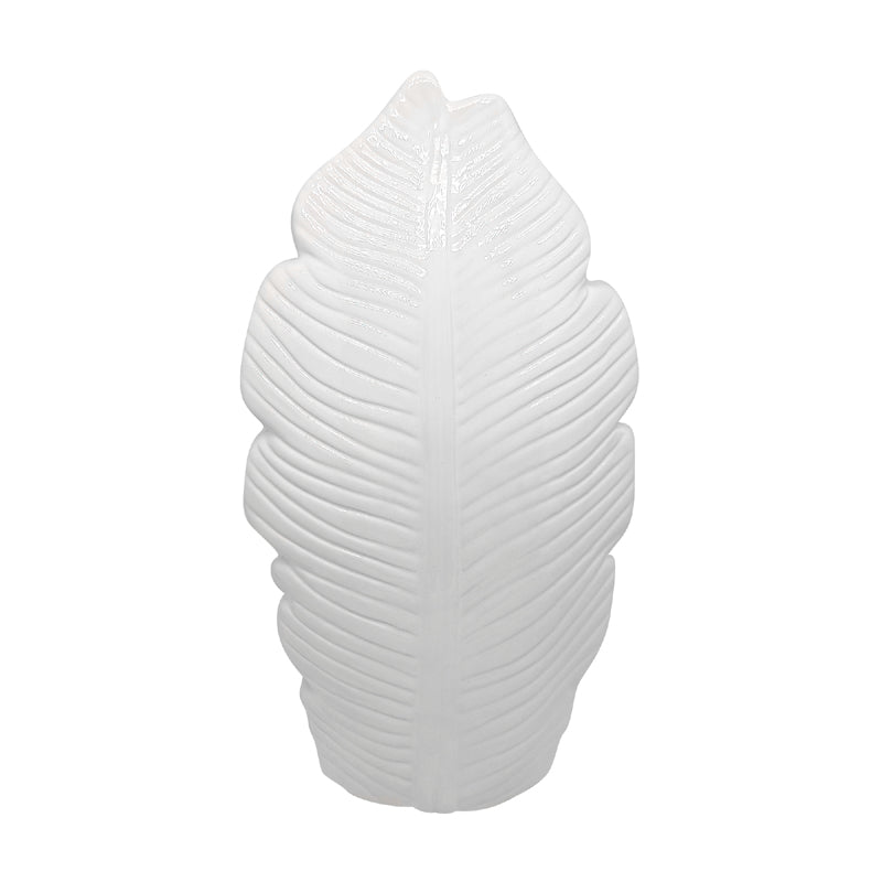 big decorative white vase  Leaf shape modern vases unique creative