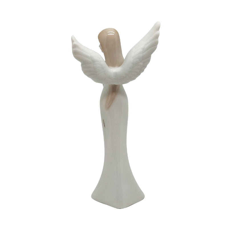 sublimation ornament ceramic angel with wings