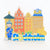 Sweden tourist refrigerator sticker foreign scenic spots souvenir magnetic 3D city home decoration customization