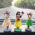 Children's toy doll Hawaii hula skirt twist waist dancing girl car decoration resin crafts