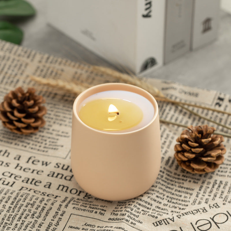 Matte ceramic cup candle cup home decoration mug personality type