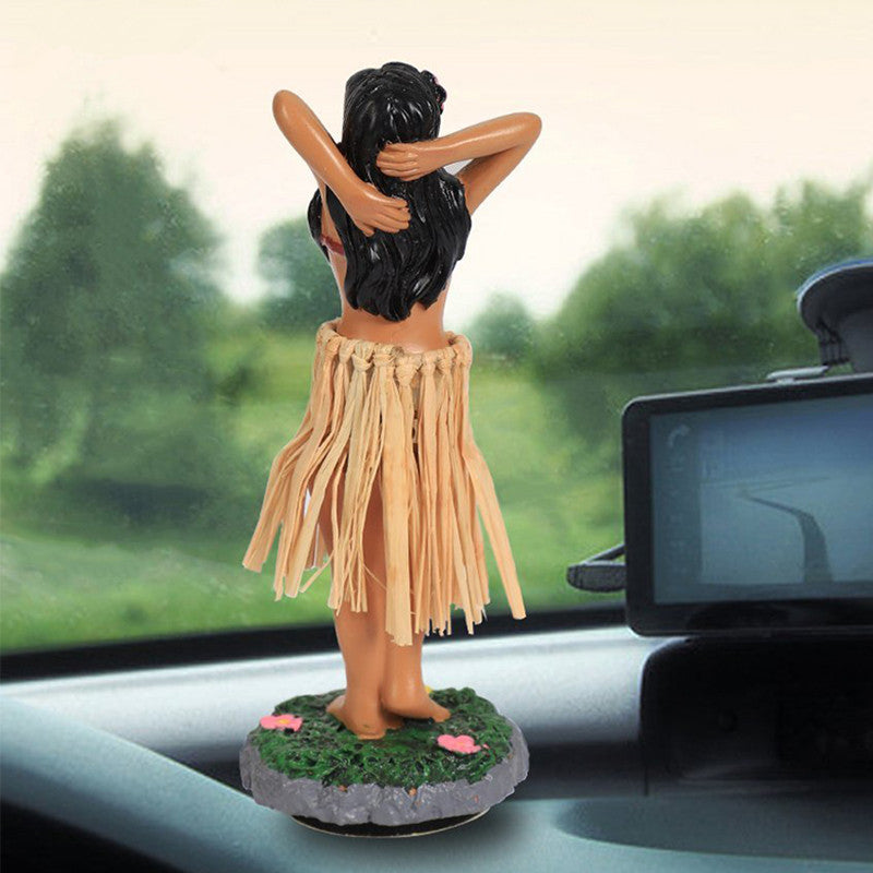 Children's toy doll Hawaii hula girl twisted waist decoration resin crafts manufacturers directly supply