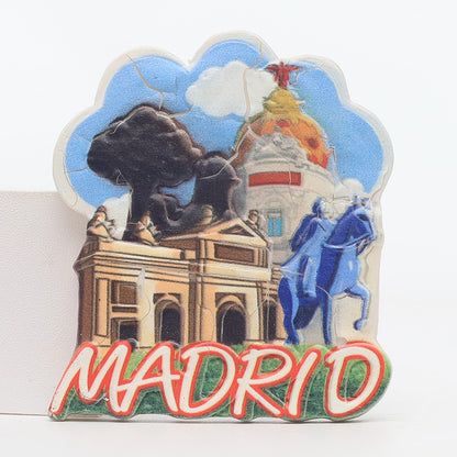 Spain Madrid resin refrigerator sticker scenic tourist souvenirs magnetic decorative crafts custom