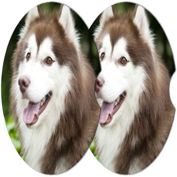 U-shaped car coaster 6.6cm absorbent drink mat customized