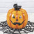 Halloween Black Owl Pumpkin shape ceramic Pepper and Salt shaker Grimace style cartoon pepper shaker