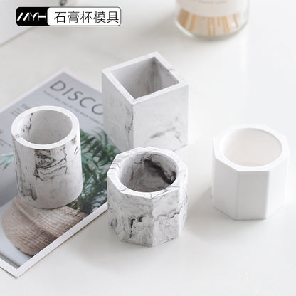 Cement candle aromatherapy cup Gypsum Aromatherapy pot ashtray succulent flower pot can be customized style LOGO