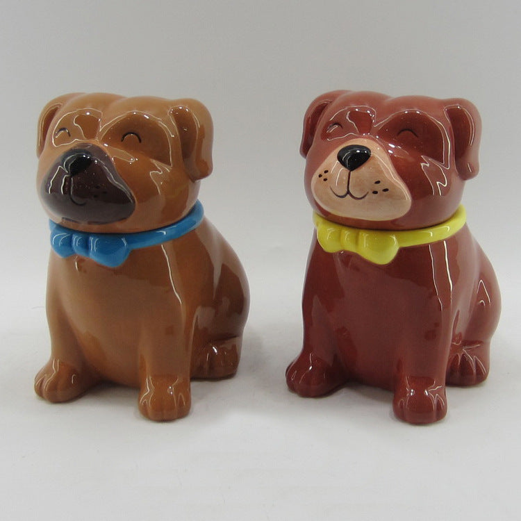 ceramic cookie jar Painted kitten modeling storage dried fruit supply rabbit pig elephant sheep dog fox cat Cactus cheetah koala