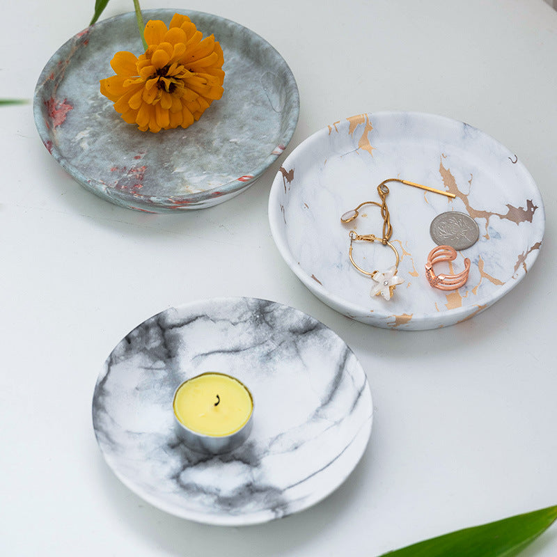 ceramic cactus ring tray Jewelry display stand Rabbit flamingos ear accessories storage crafts