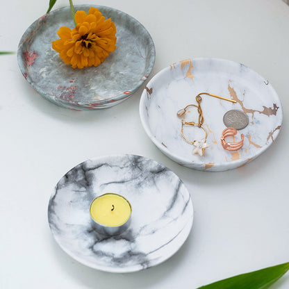 ceramic cactus ring tray Jewelry display stand Rabbit flamingos ear accessories storage crafts