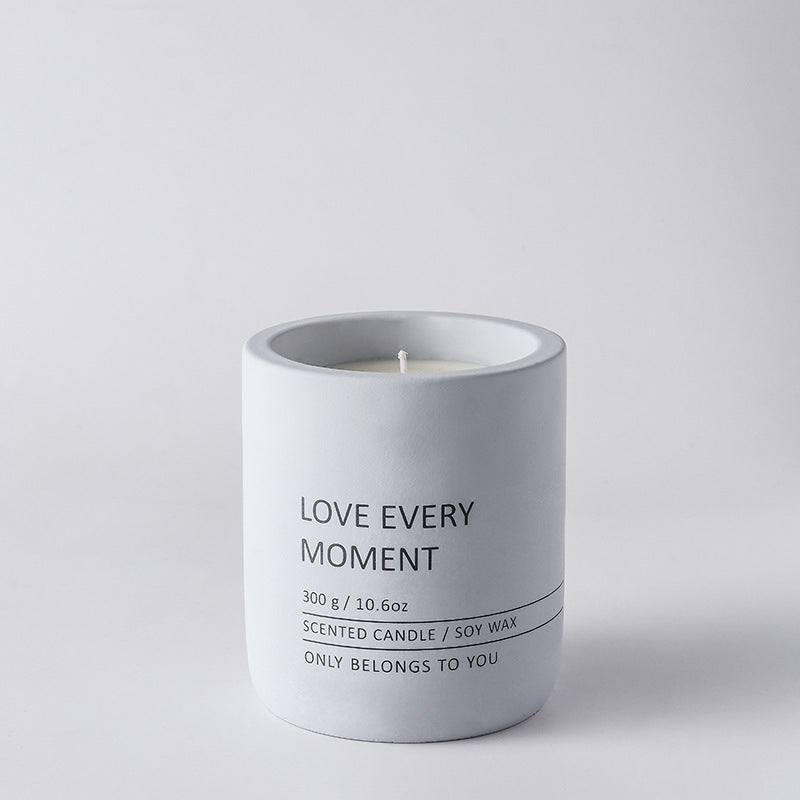 Cement candle aromatherapy cup Gypsum Aromatherapy pot ashtray succulent flower pot can be customized style LOGO