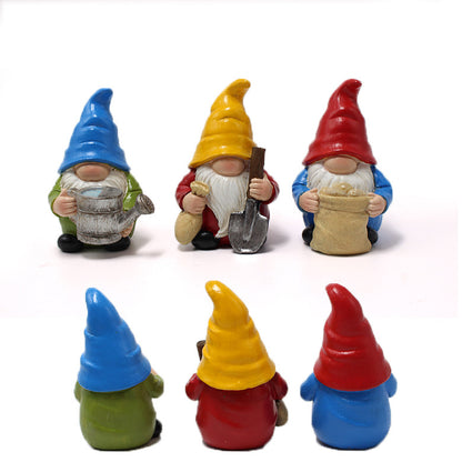 New creative garden decoration statue landscape decoration resin dwarf elf manufacturers spot batch