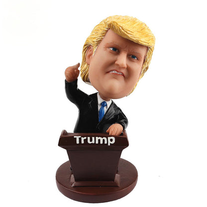 Resin manufacturers customized celebrity guitar doll car decoration spring shaking head model hand gift