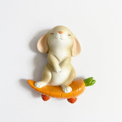 Rabbit refrigerator sticker creative resin mobile phone case 3D stereo switch sticker home decoration outlet